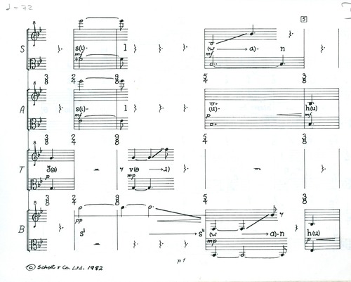 score page: William Brooks Madrigal 1 The Silver Swan
