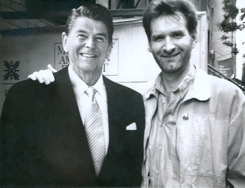 Daryl Runswick with ‘Ronald Reagan’, New York