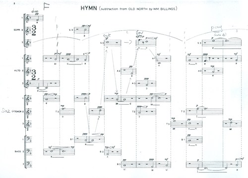 score page: John Cage Hymns & Variations